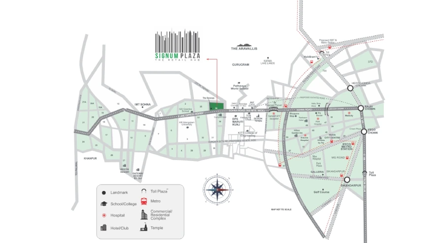 Signature Global Signum Plaza — Location map